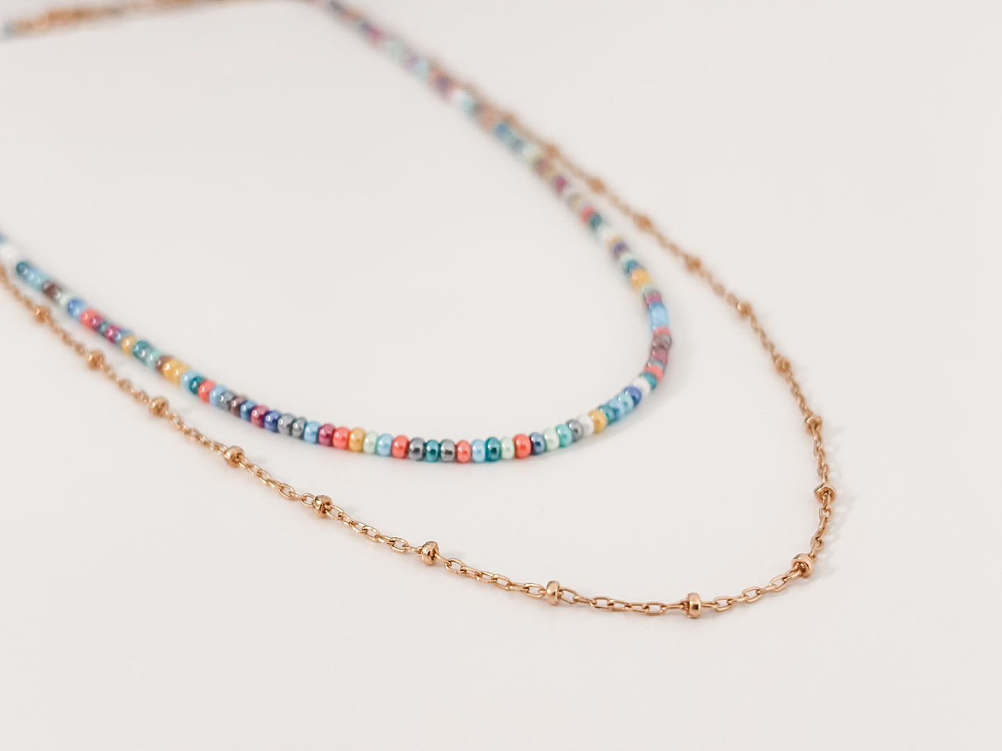 Everyday Layered Necklace - Goes with Denim