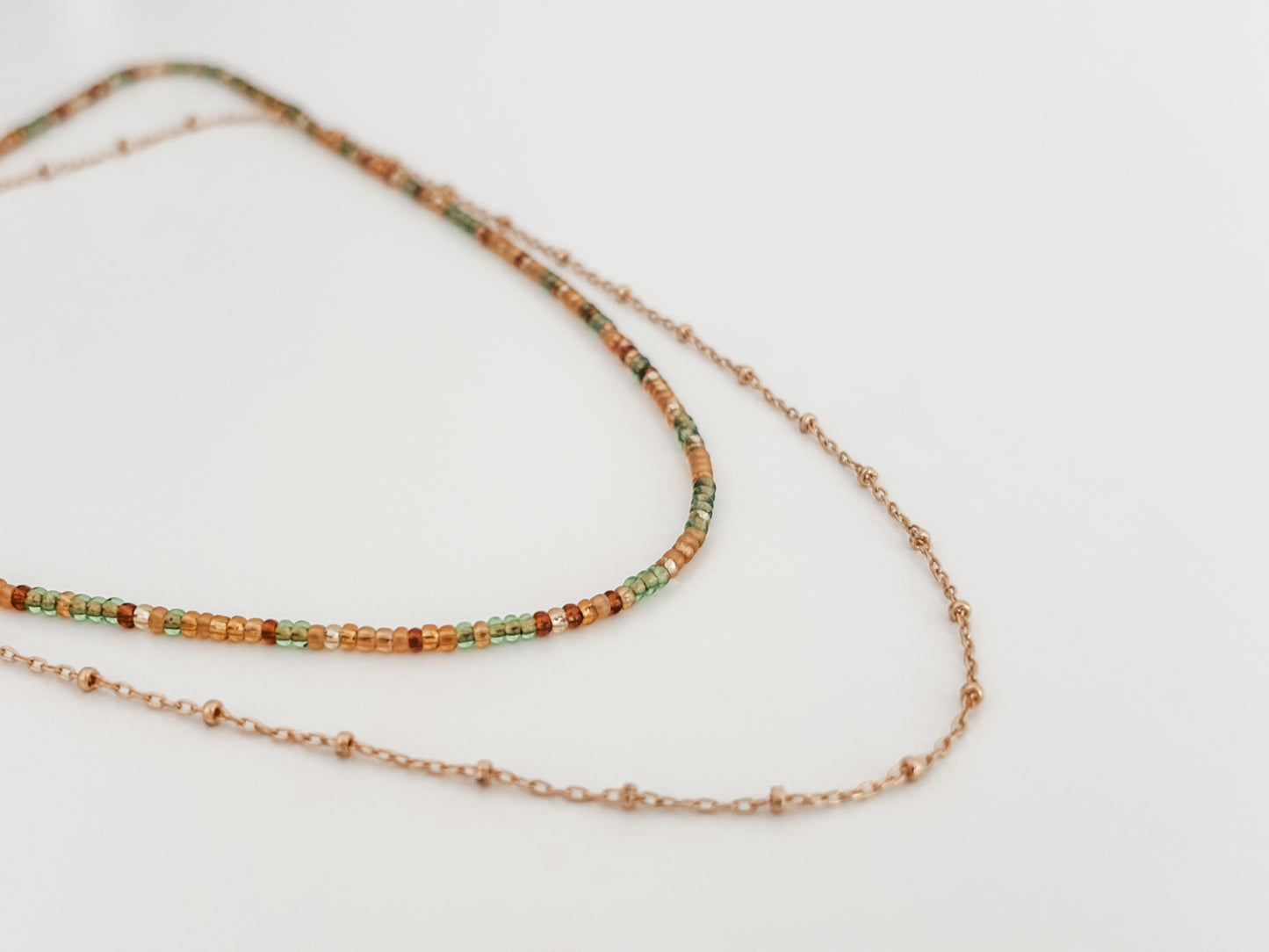 Everyday Layered Necklace - Good in Green