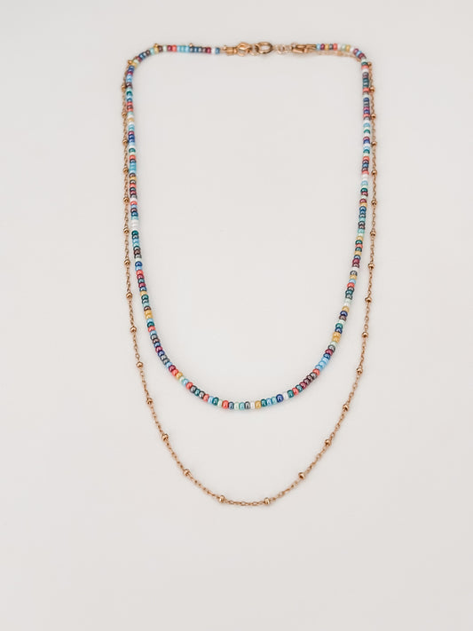 Everyday Layered Necklace - Goes with Denim